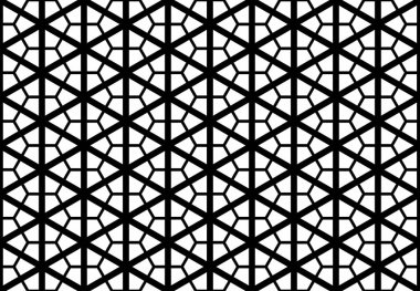 Kusursuz geometrik desenli tasarım çizimi. Arkaplan metni