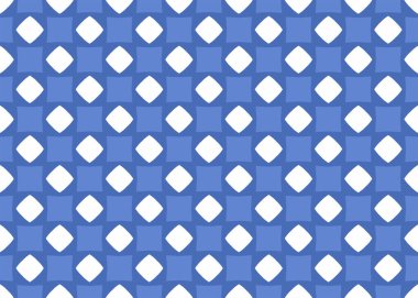Kusursuz geometrik desenli tasarım çizimi. Arkaplan dokusu. Mavi ve beyaz renklerle.