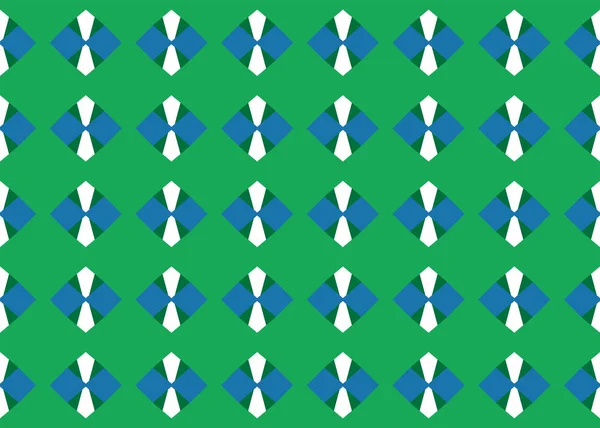 Sömlös Geometrisk Mönster Design Illustration Bakgrundskonsistens Gröna Blå Och Vita — Stockfoto