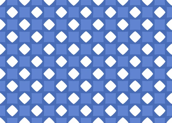 シームレスな幾何学模様のデザインイラスト 背景の質感 青と白で — ストック写真