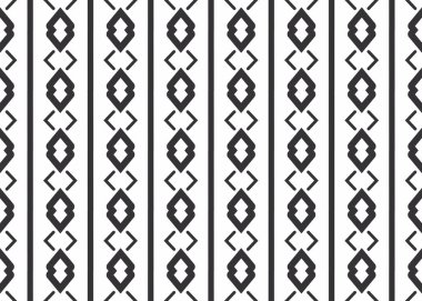 Kusursuz geometrik desenli tasarım çizimi. Arkaplan dokusu. Siyah ve beyaz renklerle.
