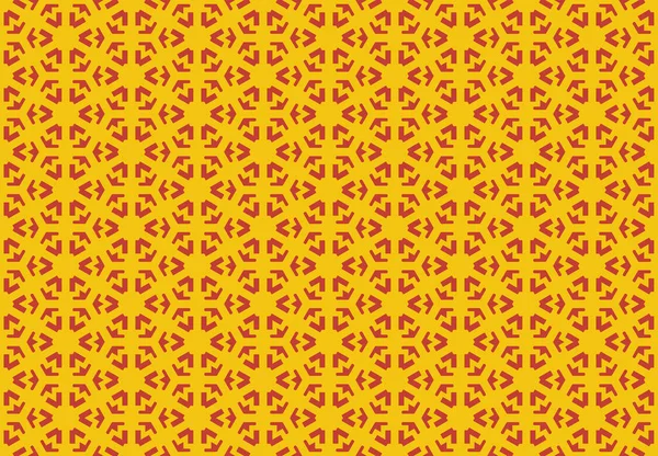 Безшовна Геометрична Ілюстрація Дизайну Візерунка Текстура Тла Жовтих Червоних Кольорах — стокове фото