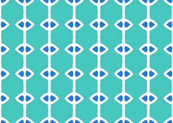 シームレスな幾何学模様のデザインイラスト 背景の質感 青と白で — ストック写真