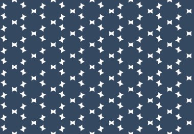 Kusursuz geometrik desenli tasarım çizimi. Arkaplan dokusu. Mavi ve beyaz renklerle.