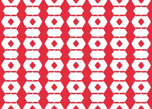 Nahtlose Darstellung Geometrischer Muster Hintergrund Textur Roten Und Weißen Farben — Stockfoto