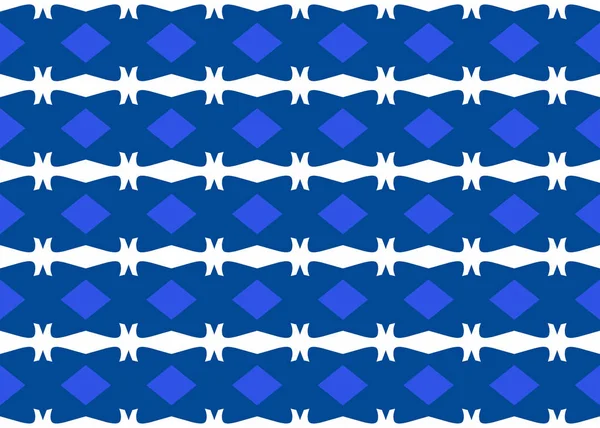 Безшовна Геометрична Ілюстрація Дизайну Візерунка Текстура Тла Синьо Білих Кольорах — стокове фото