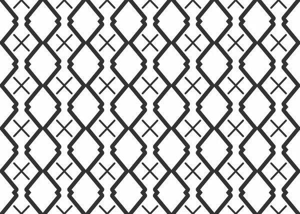 Seamless Geometric Pattern Design Illustration Background Texture Black White Colors — Stock Photo, Image