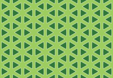 Vektör soyut geometrik dikişsiz desen, arkaplan dokusu. Yeşil ve beyaz renklerle.