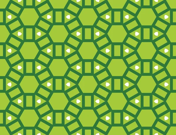 Nahtlose Geometrische Muster Texturen Oder Hintergrundvektoren Grünen Und Weißen Farben — Stockvektor