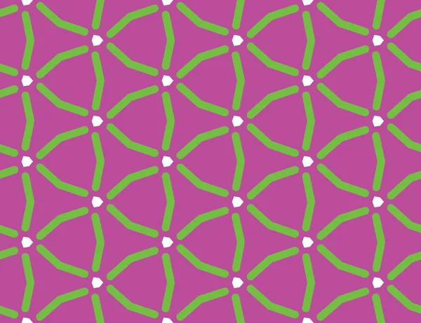 Безшовний Геометричний Візерунок Текстура Або Вектор Тла Фіолетовому Зеленому Білому — стоковий вектор