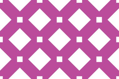 Beyaz ve mor renklerde kusursuz geometrik desen, doku veya arkaplan vektörü.