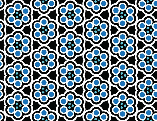 Patrón Geométrico Sin Costuras Textura Vector Fondo Colores Azul Blanco — Vector de stock