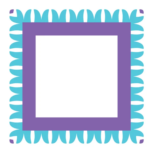 彩色框架 紫色和蓝色的空白背景矢量设计 — 图库矢量图片