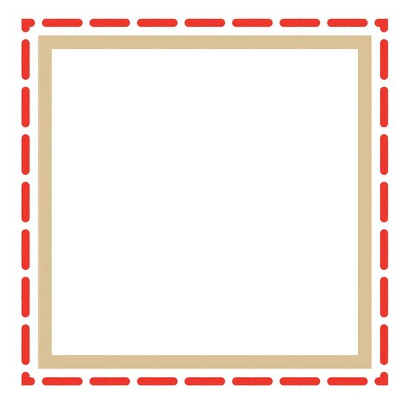 彩色框架 红色和棕色的空白背景矢量设计 — 图库矢量图片