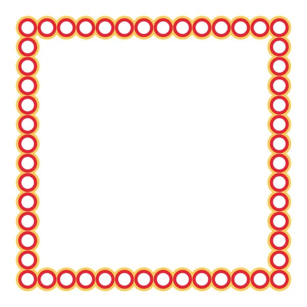Cadre Coloré Dessin Vectoriel Arrière Plan Vierge Couleurs Jaune Rouge — Image vectorielle