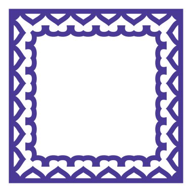 Renkli çerçeve, mor renkte boş arkaplan vektör tasarımı.