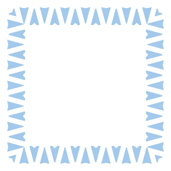 Barevný Rám Prázdný Vektor Pozadí Modrých Bílých Barvách — Stockový vektor