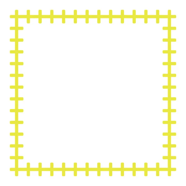 Cornice Colorata Disegno Vettoriale Sfondo Vuoto Nei Colori Giallo Bianco — Vettoriale Stock