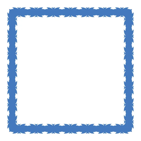 Barevný Rám Prázdný Vektor Pozadí Modré Barvě — Stockový vektor