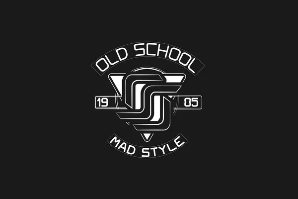 Logo de la vieja escuela — Archivo Imágenes Vectoriales