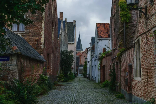 Empty Street Belgium City — Stock Photo, Image