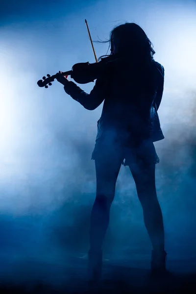 Rock kemancı siluet
