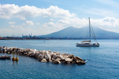 Vezüv Dağı'nda Napoli Körfezi