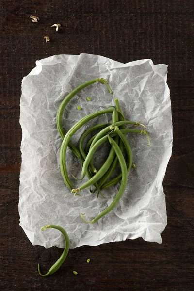 Rauwe groene bonen — Stockfoto