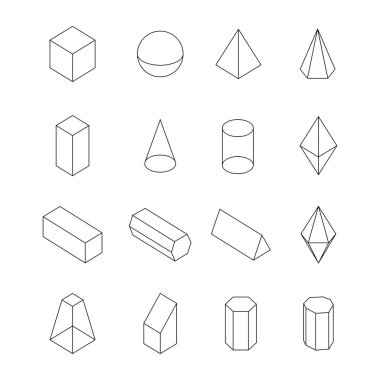 Geometrik kristaller seti. Geometrik şekiller. Trendy hipster retro arka planlar ve logotipleri.