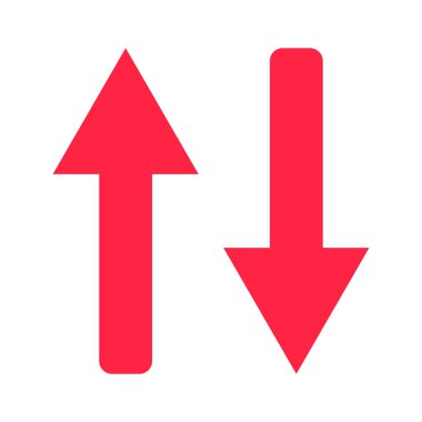 Sort Icon Vector Template. UI Sign and Symbol in Line Art Style.