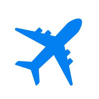 Airplane Icon in trendy flat style isolated on grey background. Plane symbol for your web site design, logo, app, UI. Vector illustration, EPS10.