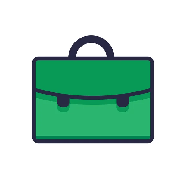 Luggage vector glyph color icon. Vector icon on white background. — Stock Vector