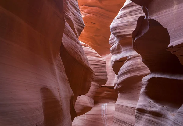 Dans Canyon Sous Lower Antelope Canyon Avec Des Murs Spectaculaires — Photo
