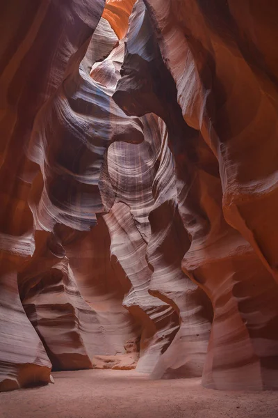 Dans Canyon Fente Upper Antelope Canyon Avec Des Murs Spectaculaires — Photo