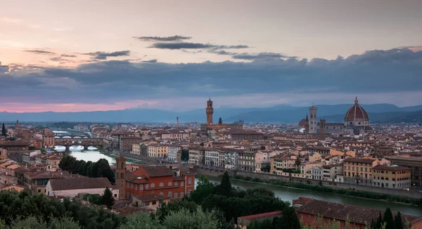 Skyline Florencia Con Catedral Santa Maria Del Fiore Torre Arnolfo — Foto de Stock