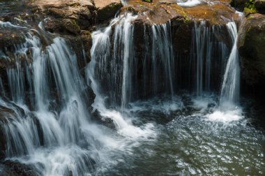 Vallee des Couleurs şelaleler. Milli Parkı Cascades. Mauritius Adası
