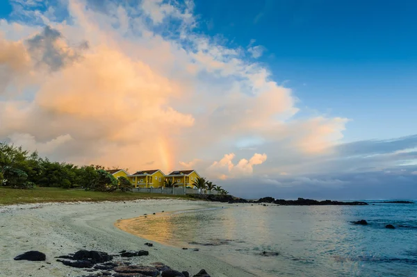 Az óceán naplemente. Mauritius sziget. Afrika — Stock Fotó