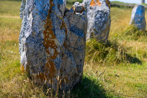 The alignment of Lagatjar is an interesting alignment of menhir — Stock Photo, Image