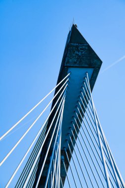 Crozon Penins 'e giden Terenez köprüsünün bazı detayları.