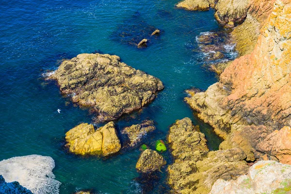 Increíble paisaje marino en la península de Crozon. Pen Hir Point. Fini. — Foto de Stock