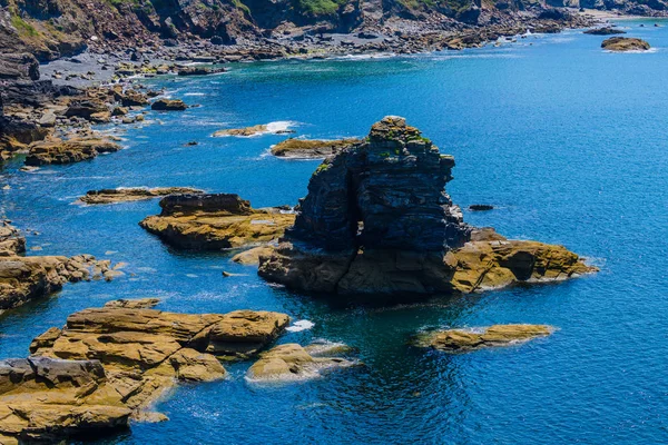 Increíble paisaje marino en la península de Crozon. Finister. Bretaña. . — Foto de Stock