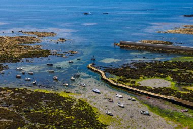 Eckmuhl deniz fenerinin tepesinden inanılmaz bir manzara.