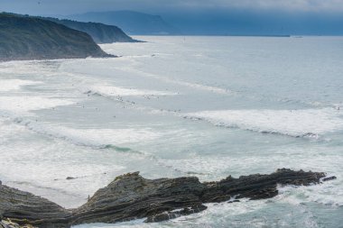Stunning scenery of the coast of the Basque country. Northern sp
