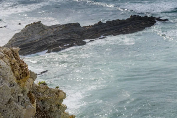 Paisagem deslumbrante da costa do País Basco. Espécies — Fotografia de Stock