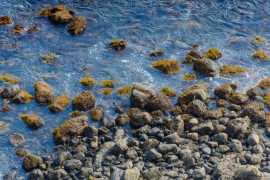 Armintza köyündeki muhteşem sahil manzarası. Basq