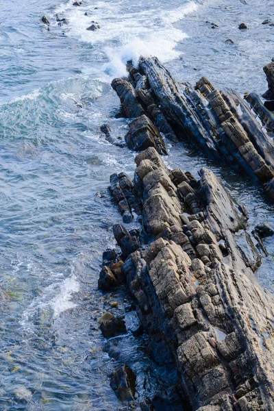 Uma Vista Magnífica Costa Aldeia Armintza País Basco Espadilha Norte — Fotografia de Stock