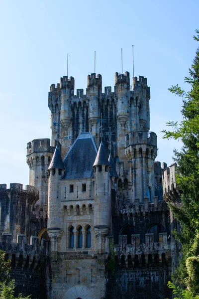 Castillo Butron Uno Los Castillos Medievales Más Impresionantes Bellos Del — Foto de Stock