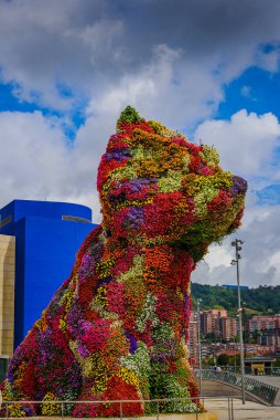 Güzel Bilbao şehrinin sokaklarında. Bask ülkesi. Kuzey İspanya