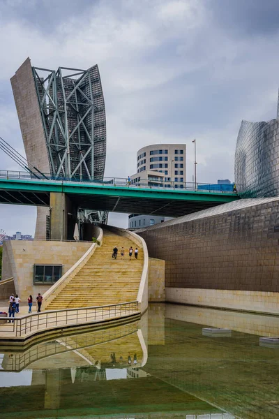 Gatorna Den Vackra Staden Bilbao Baskien Nordlig Flod — Stockfoto