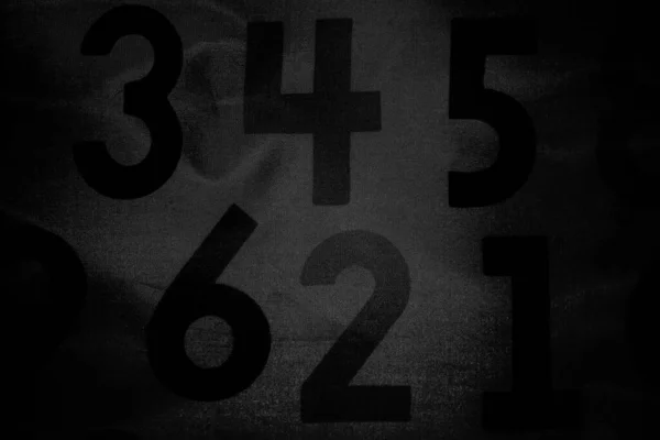 Black Abstract Background Numbers — Stock Photo, Image